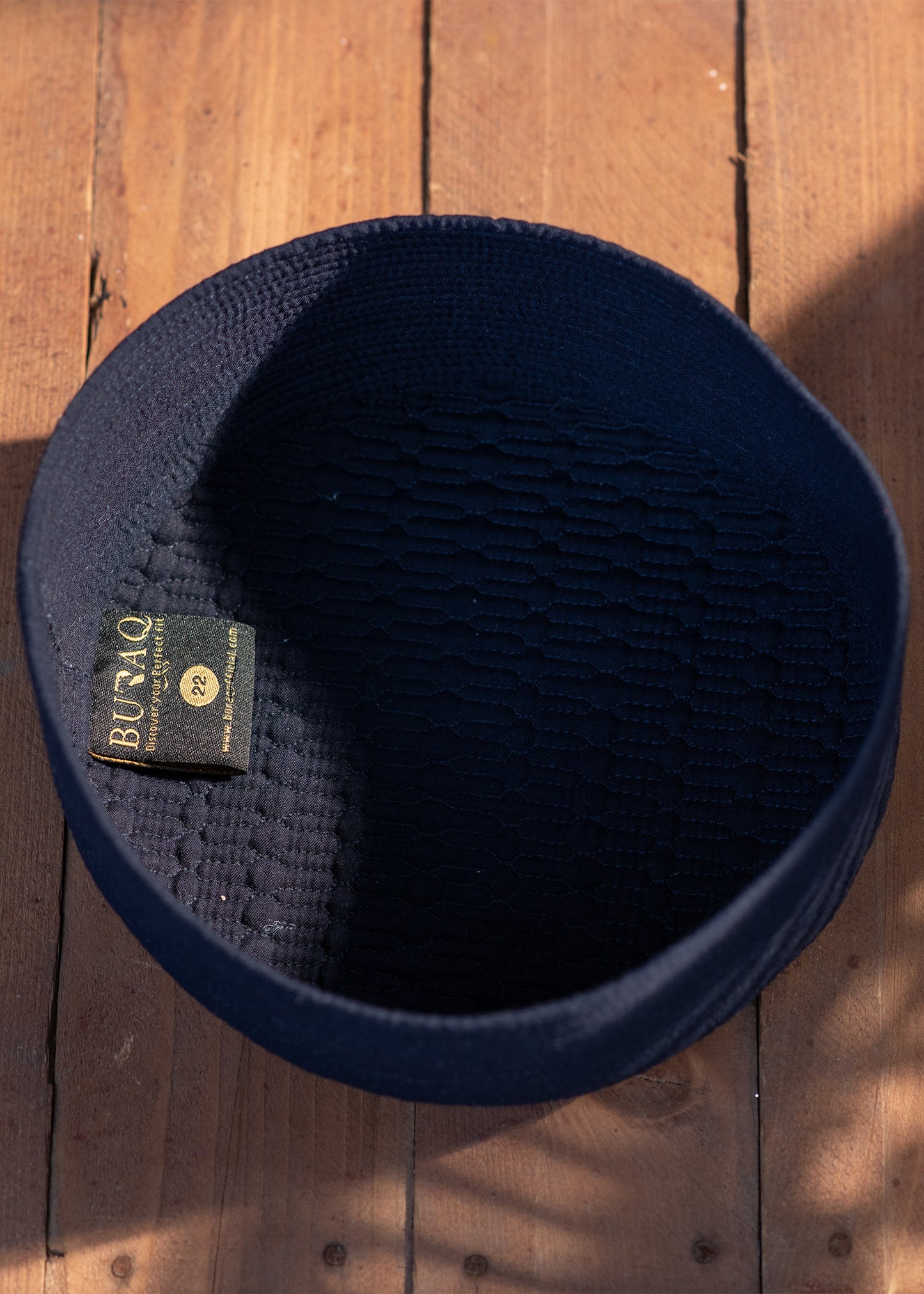 Royal Blue Suiting Cap - Single Embroidery - Men