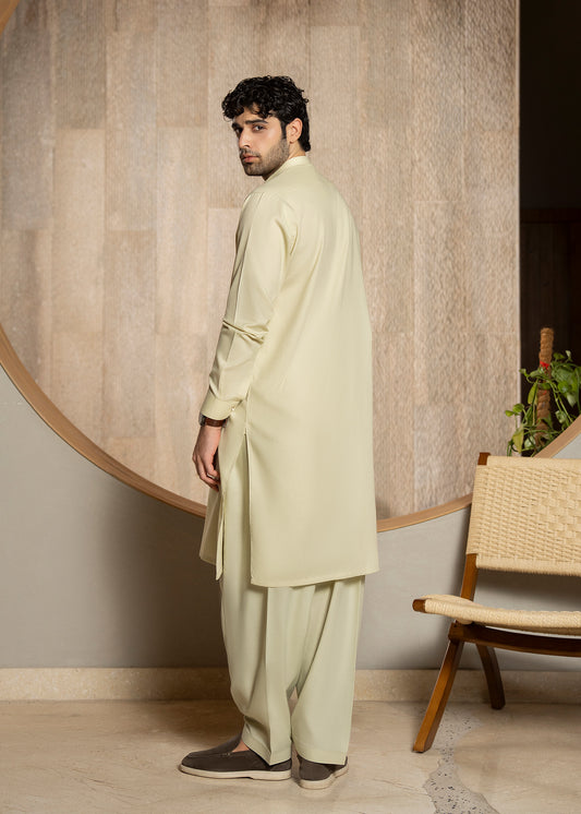 Cream Kameez Shalwar - Men