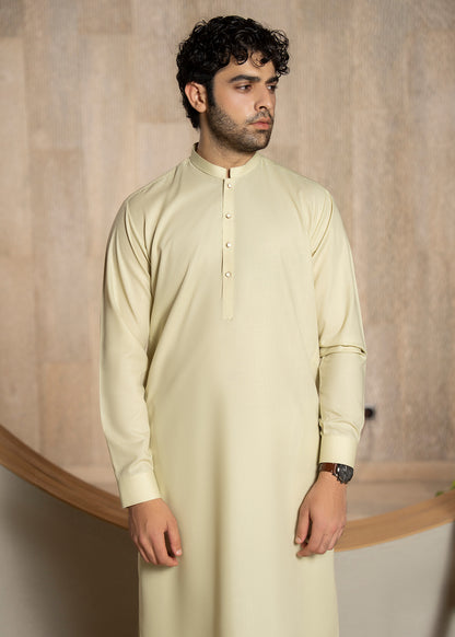 Cream Kameez Shalwar - Men