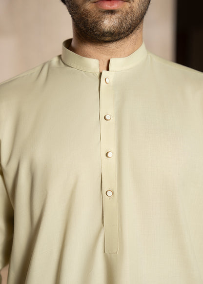 Cream Kameez Shalwar - Men