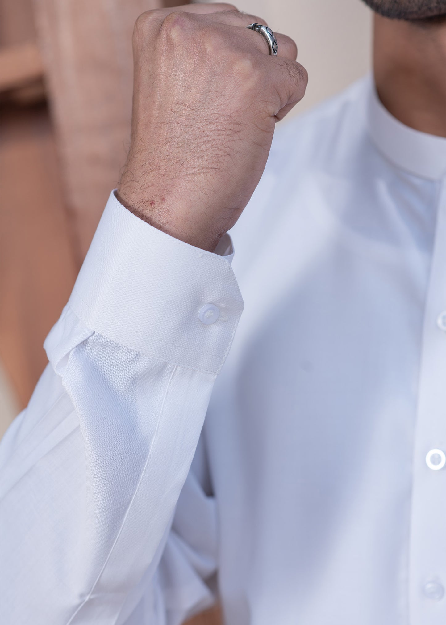 Off White Plain - Kameez Shalwar - Men