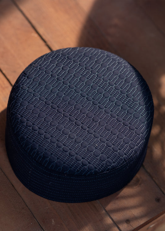 Royal Blue Suiting Cap - Single Embroidery - Men