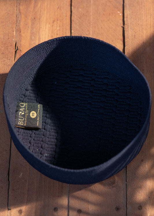 Royal Blue Suiting Cap - Single Embroidery - Men