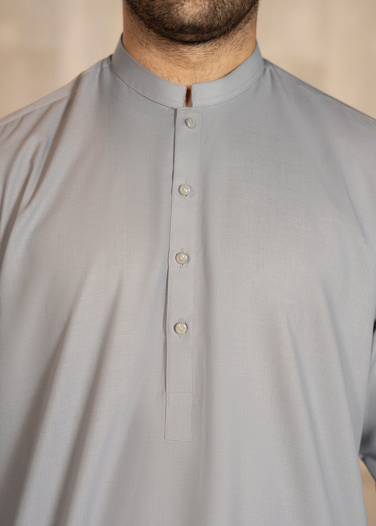 Grey Kameez Shalwar - Men