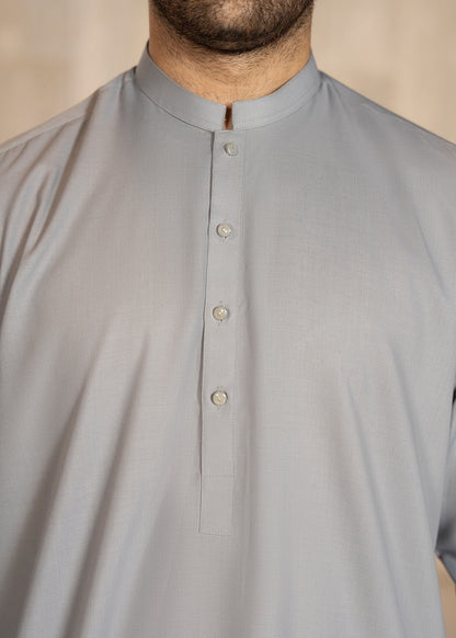 Grey Kameez Shalwar - Men
