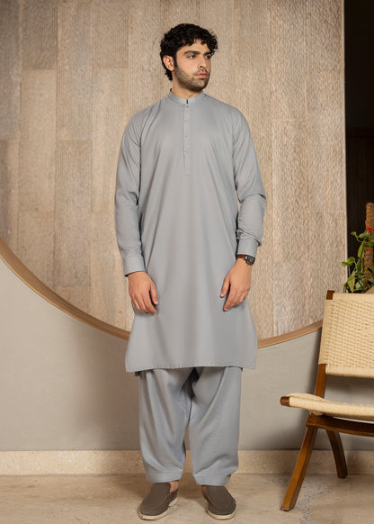 Grey Kameez Shalwar - Men