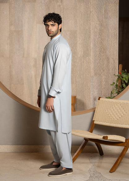Ice Blue Ban Kameez Shalwar - Men