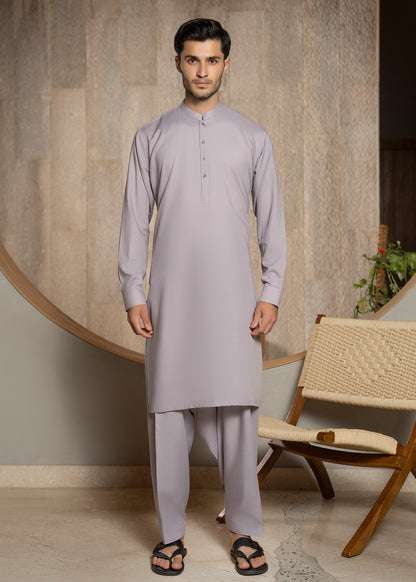 Light lavender Ban Kameez Shalwar - Men