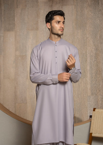 Light lavender Ban Kameez Shalwar - Men