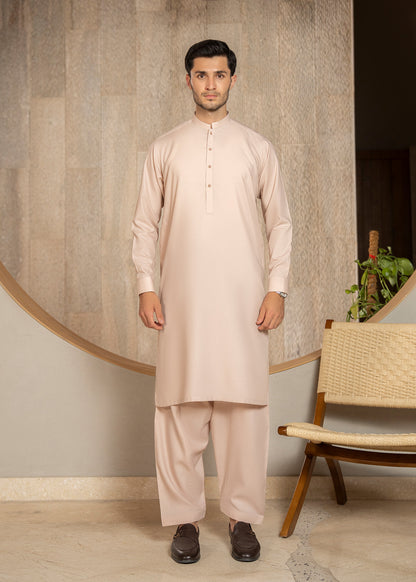 Pinkish Brown Kameez Shalwar - Men