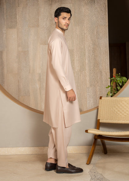 Pinkish Brown Kameez Shalwar - Men