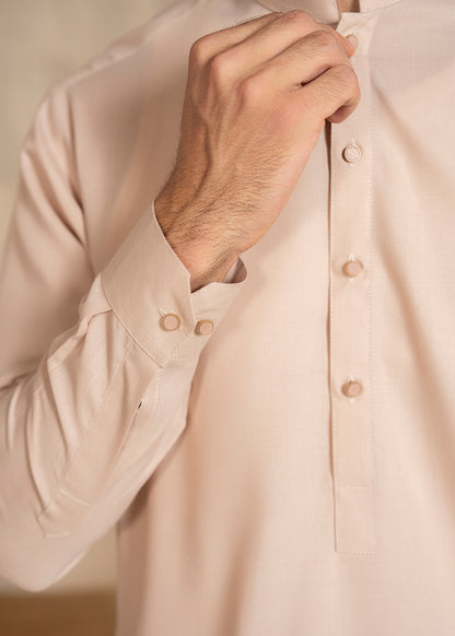 Pinkish Brown Kameez Shalwar - Men